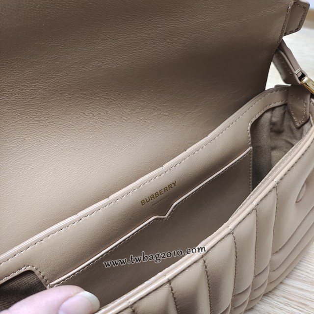 Burberry專門店新款女士肩背包 巴寶莉22秋冬款大號杏色小羊皮腋下包 yxb1308